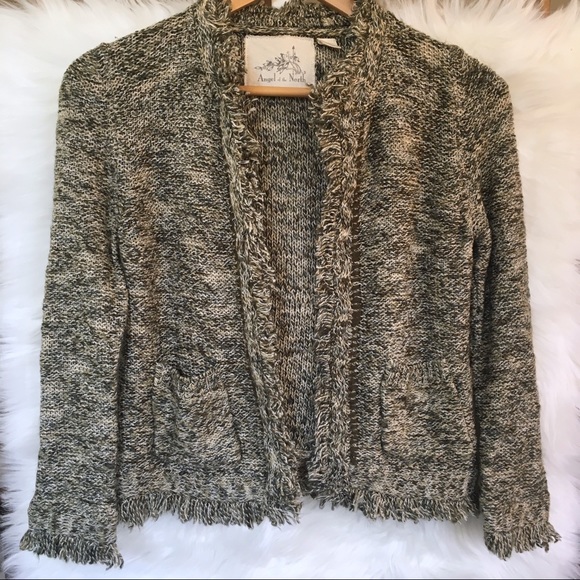 ANGEL OF THE NORTH | Cotton Fringe Blazer Cardigan - Picture 1 of 5